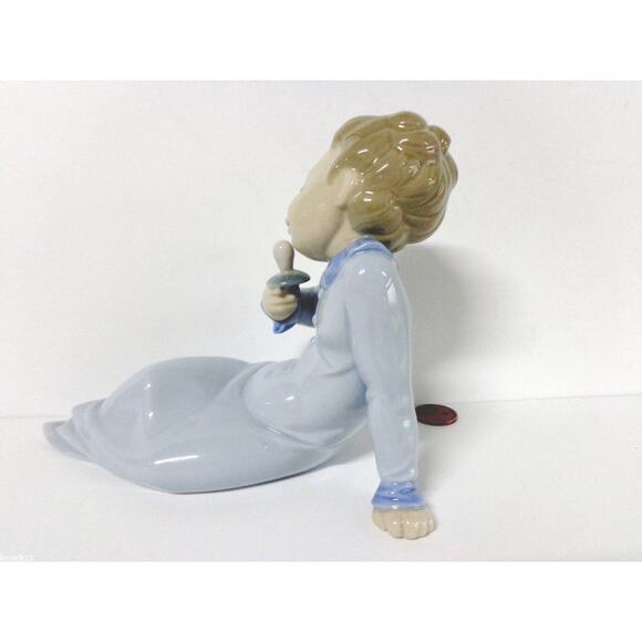 lladro BABY With PACIFIER FIGURINE 8" Child #5099 Porcelain 1980 5th Mark Spain! - Picture 3 of 9